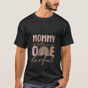 T-shirt FEMMES Maman de la petite Mlle Onederful premier a