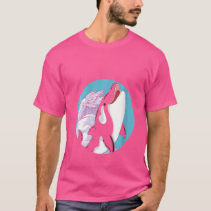 T-shirt Femmes Mer Animal Tueur Baleine Océan Animal Vague