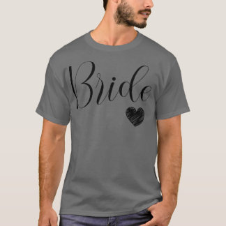 T-shirt Femmes Mignonne Mariée Blanche Enterrement de Vie 