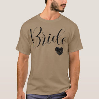 T-shirt Femmes Mignonne Mariée Blanche Enterrement de Vie