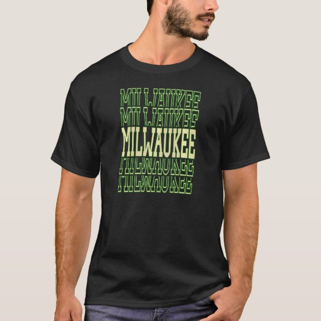 T-shirt Femmes Milwaukee Wisconsin Ville De Milwaukee Fier (Devant)