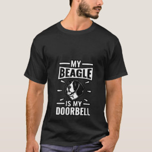 T-shirt Femmes Mon Beagle est mon chien Doorbell drôle dir