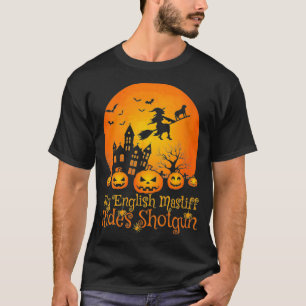 T-shirt FEMMES Mon Français Mastiff Rides Shot Witch Citro