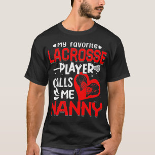 T-shirt Femmes Mon Joueur De Crosse Préféré M'Appelle N