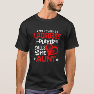 T-shirt Femmes Mon Joueur De Crosse Préféré M'Appelle Tant