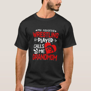T-shirt Femmes Mon Joueur De Lutte Préféré M'Appelle Grand