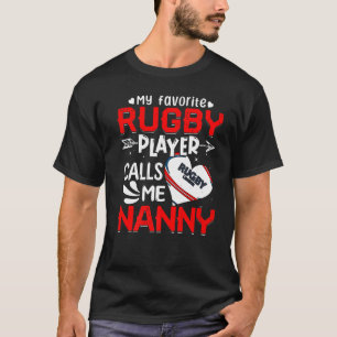 T-shirt Femmes Mon Joueur De Rugby Préféré M'Appelle Nouno