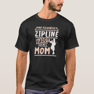 T-shirt Femmes Mon meilleur compagnon de tyrolienne m'appe