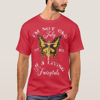 T-shirt Femmes Nées En Juillet 1972 Pour Femmes, Anniversa