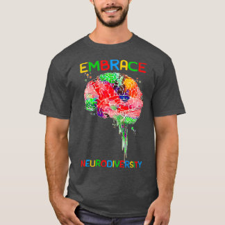 T-shirt Femmes Neurodiversité Embrasser Adhd Autisme Prix