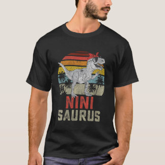 T-shirt Femmes Ninisaurus T Rex Dinosaur Nini Saurus Famil