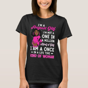 T-shirt Femmes noires Afro Queen Leo Virgo Anniversaire Je