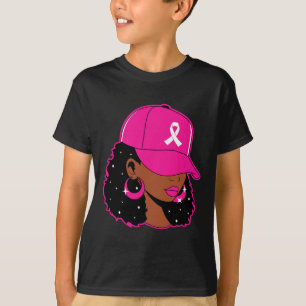 T-shirt Femmes noires Guerrier de sensibilisation au cance