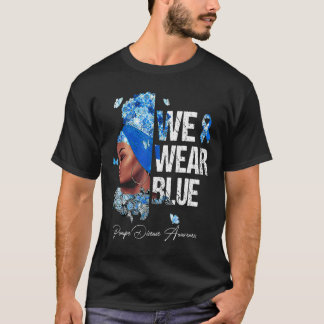 T-shirt Femmes noires Nous portons la Maladie de Pompe ble
