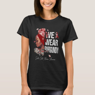 T-shirt Femmes noires Nous Portons L'Anémie de la faucille