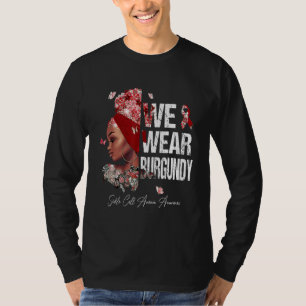 T-shirt Femmes noires Nous Portons L'Anémie de la faucille