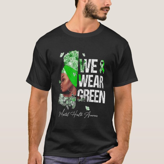 T-shirt Femmes noires Nous portons une sensibilisation à l (Devant)