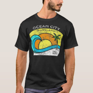 T-shirt Femmes Ocean City Maryland T s Tee OC MD VNeck 