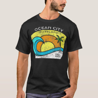 T-shirt Femmes Ocean City Maryland T s Tee OC MD VNeck