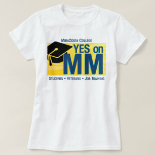 T-shirt Femmes oui sur le millimètre pour l'université de