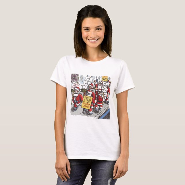 T-shirt femmes père Noël Strike (Devant entier)