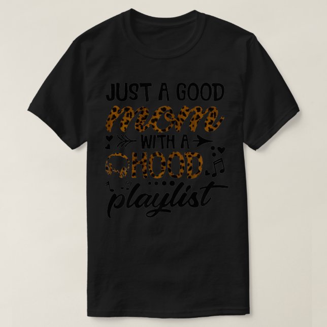 T-shirt Femmes Ph Leopard Just a Good Mom with Hood Play (Design devant)