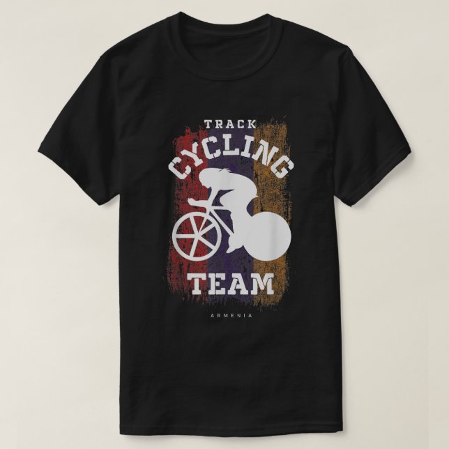 T-shirt Femmes Piste Cyclisme Arménie Route Vélo Vitesse C (Design devant)