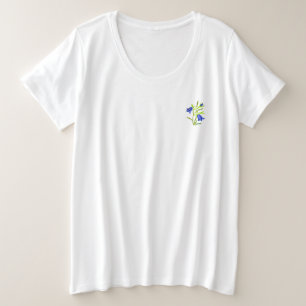 T-shirt femmes plus design de taille de style de f