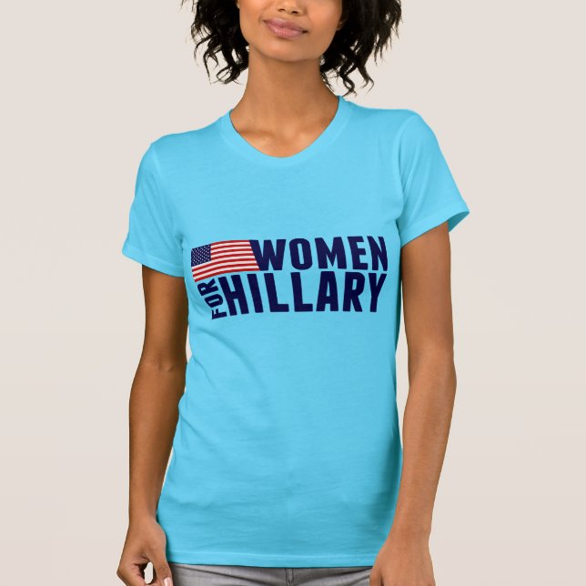 T-shirt Femmes pour le bleu de Hillary (Devant)
