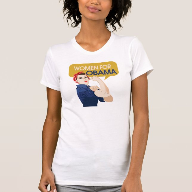 T-shirt Femmes pour Obama Retro (Devant)