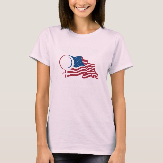 T-SHIRT FEMMES POUR TRUMP (Devant)
