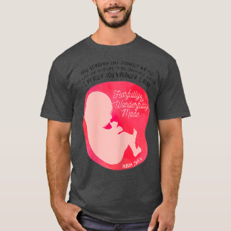 T-shirt Femmes ProLife Psaume 139 Baby Genre Reveal