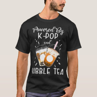 T-shirt Femmes Propulsées Par KPOP Boba Tea Bubble Tea Cor