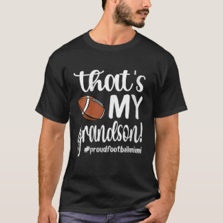 T-shirt Femmes Que Mon Petit-Fils Fier Football Mimi Footb