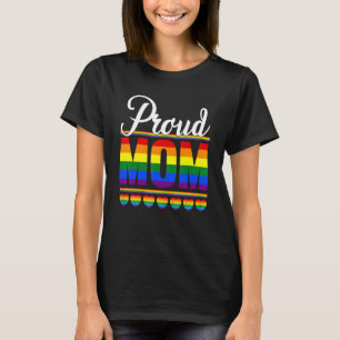 T-shirt Femmes Queer Fier Maman Lesbienne Lgbtq Pride Mois