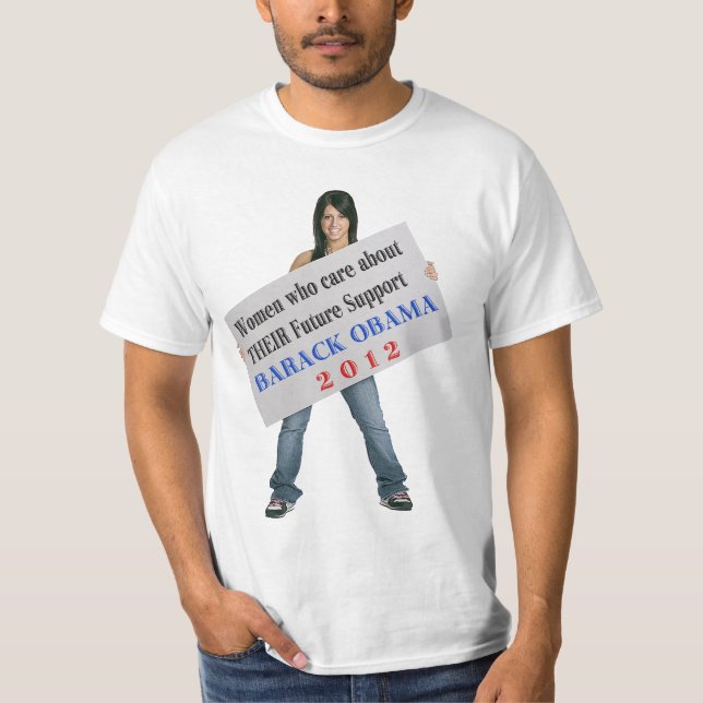 T-shirt Femmes qui s'inquiètent… l'appui Barack Obama (Devant)
