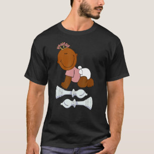 T-shirt Femmes Reine Noire échecs Africain Américain Retro