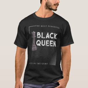 T-shirt Femmes reine noire la plus Puissante échecs africa