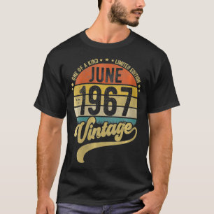T-shirt Femmes Reto Vintage 54e anniversaire, 54 ans Bo