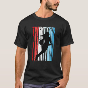 T-shirt Femmes Rétro Femmes 26e Basketball Anniversaire Pl