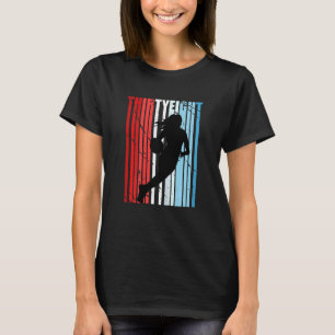 T-shirt Femmes Rétro Femmes 38ème Basketball Anniversaire 
