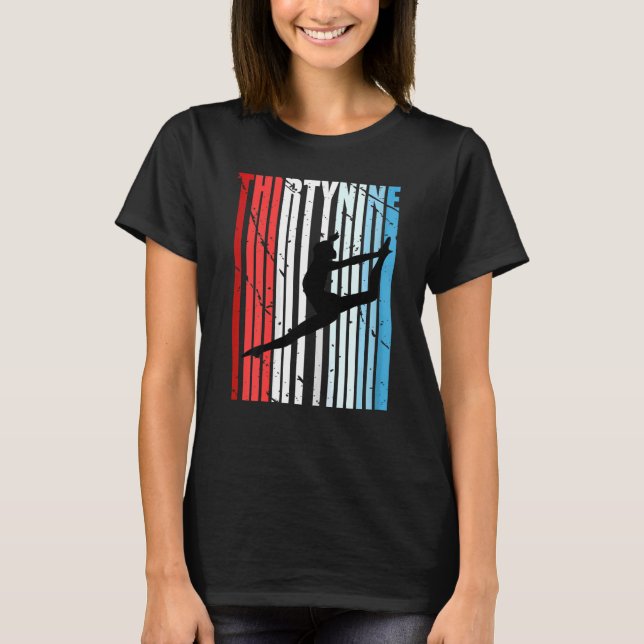 T-shirt Femmes Rétro Femmes 39ème Danse Anniversaire L (Devant)