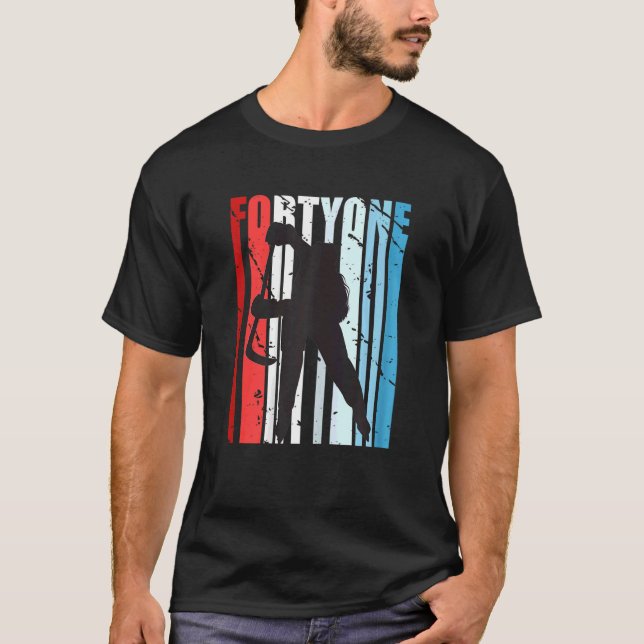 T-shirt Femmes Rétro Femmes 41e Jeu d'anniversaire de hock (Devant)