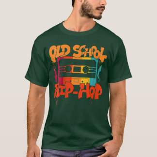 T-shirt Femmes Rétro Hip Hop Ancien École 80s 90s Graffiti