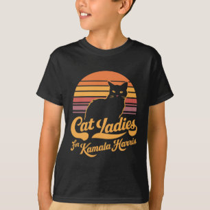 T-shirt Femmes rétro Kamala Harris Chat Lady