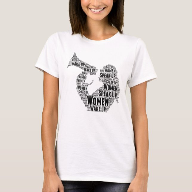 T-Shirt Femmes Réveillez-Vous Parler (Devant)
