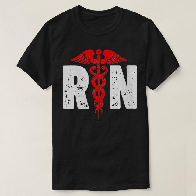 T-shirt Femmes RN avec logo d'infirmière RN Infirmière aut (Design devant)