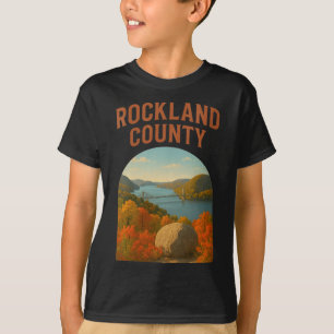 T-shirt Femmes Rockland County Ny Scenic Hudson Valley Bri