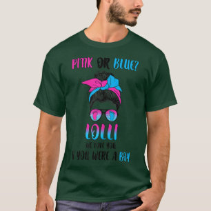 T-shirt Femmes rose ou bleu lolli sexe révéler la fête