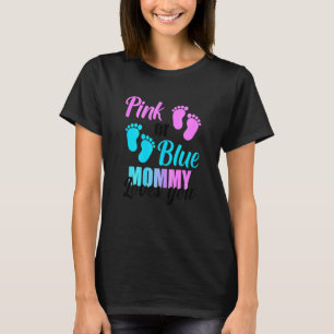 T-shirt Femmes Rose Ou Bleu Maman Aime Vous Révéler Le Sex